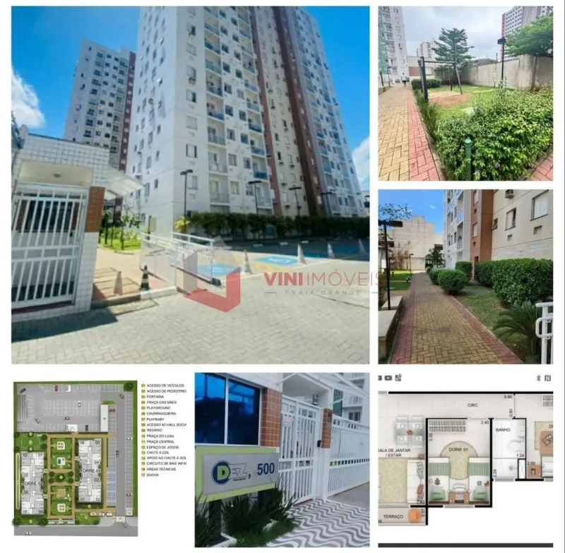 Apartamento 2 dormitórios no Vila Assuncao - Praia Grande