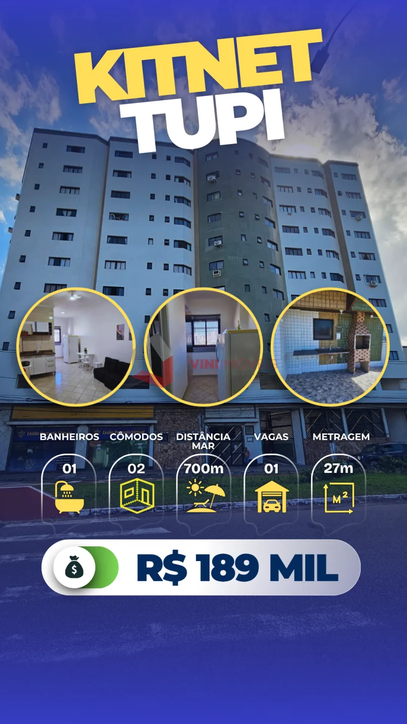 Kitnet em Praia Grande - Tupy