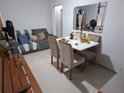 Apenas 150m da Praia | 2 Dorm mobiliado LINDO | Comércio perto