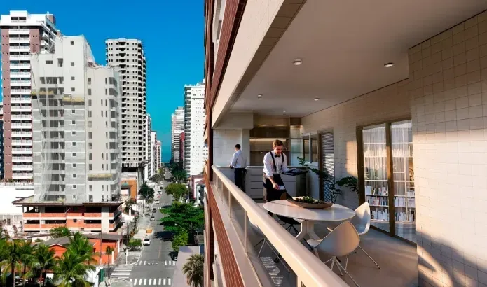 Apartamento em Praia Grande | 3 Suítes | Entrada R$ 211 mil | Canto do Forte