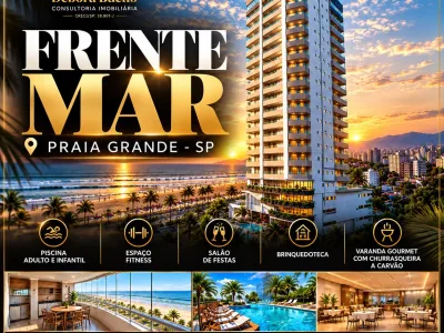 🌊✨ FRENTE MAR – 2 DORM, LAZER COMPLETO, ENTRADA DE R$ 107.869,25 ✨🌊