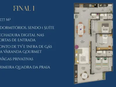 Apartamento em Praia Grande | 2 Dorm c/ Suíte | Entrada R$ 36 mil | Aviação