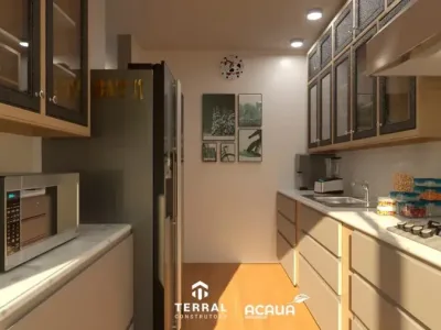 Apartamento em Praia Grande | 1 Dorm | Entrada R$ 200,5 mil | Aviação | Lazer Completo