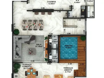 Apartamento em Praia Grande | 3 Dorm c/ Suíte | Entrada R$ 170 mil | Aviação