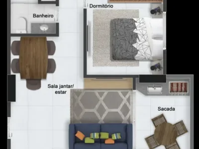 Apartamento em Praia Grande | 2 Dorm c/ Suíte | Entrada R$ 49,4 mil | Aviação
