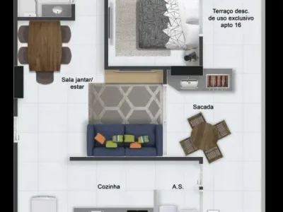 Apartamento em Praia Grande | 3 Dorm c/ Suíte | Entrada R$ 84,9 mil | Aviação