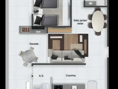 Apartamento em Praia Grande | 3 Dorm c/ Suíte | Entrada R$ 84,9 mil | Aviação