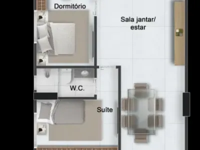 Apartamento em Praia Grande | 3 Dorm c/ Suíte | Entrada R$ 84,9 mil | Aviação