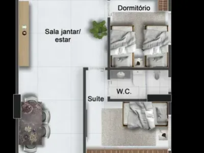 Apartamento em Praia Grande | 3 Dorm c/ Suíte | Entrada R$ 84,9 mil | Aviação