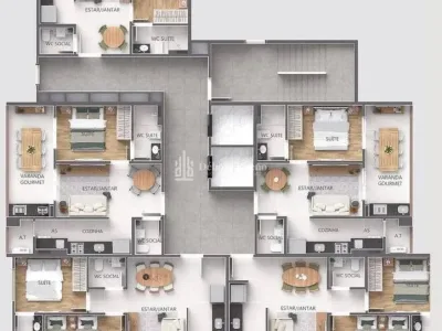 Apartamento em Praia Grande | 2 Dorm c/ Suíte | Entrada R$ 63 mil | Caiçara