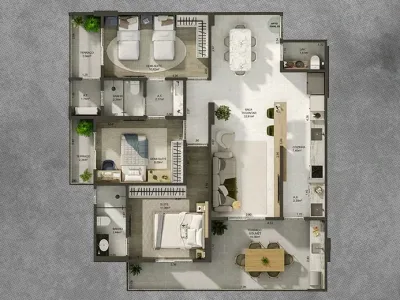 Apartamento em Praia Grande | 2 Dorm | Entrada R$ 124,5 mil | Canto do Forte