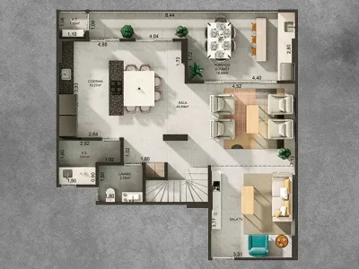 Apartamento em Praia Grande | 3 Dorm | Entrada R$ 166,6 mil | Canto do Forte