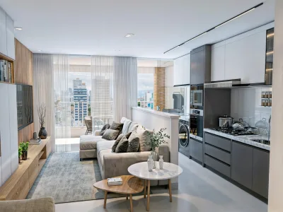 Apartamento em Praia Grande | 1 Dorm c/ Suíte | Entrada R$ 41,4 mil | Guilhermina