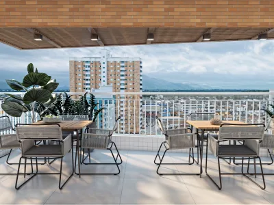 Apartamento em Praia Grande | 2 Dorm c/ Suíte | Entrada R$ 56,3 mil | Guilhermina