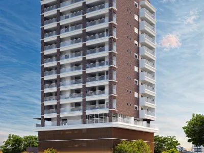 Apartamento em Praia Grande | 2 Dorm c/ Suíte | Entrada R$ 56,3 mil | Guilhermina