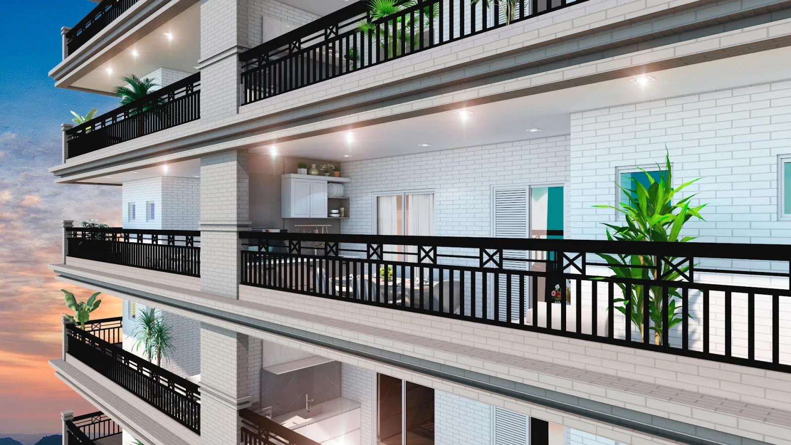 Apartamento em Praia Grande | 3 Dorm c/ Suíte | Entrada R$ 220 mil | Guilhermina