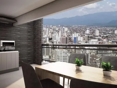 Apartamento em Praia Grande | 2 Dorm c/ Suíte | Entrada R$ 493,6 mil | Guilhermina