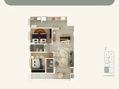 Apartamento em Praia Grande | 2 Dorm c/ Suíte | Entrada R$ 60 mil | Guilhermina