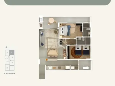 Apartamento em Praia Grande | 2 Dorm c/ Suíte | Entrada R$ 60 mil | Guilhermina