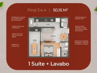 Apartamento em Praia Grande | 2 Dorm | Entrada R$ 52,5 mil | Guilhermina