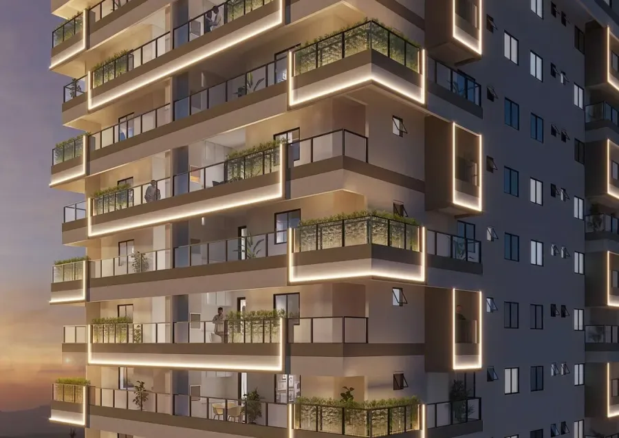 Apartamento em Praia Grande | 2 Dorm c/ Suíte | Entrada R$ 35,6 mil | Guilhermina
