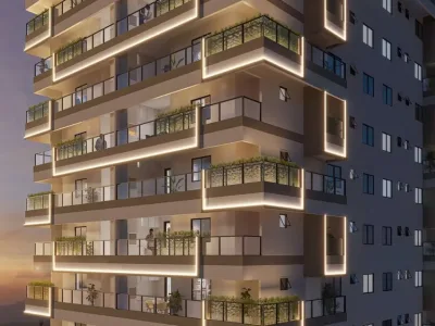 Apartamento em Praia Grande | 3 Dorm c/ Suíte | Entrada R$ 48,1 mil | Guilhermina