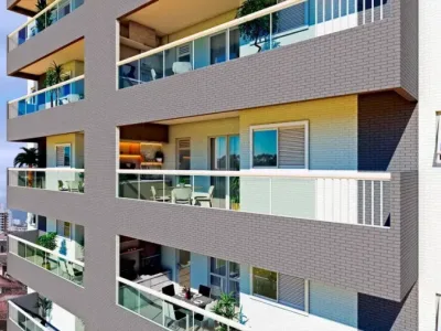 Apartamento em Praia Grande | 2 Dorm c/ Suíte | Entrada R$ 120,6 mil | Guilhermina