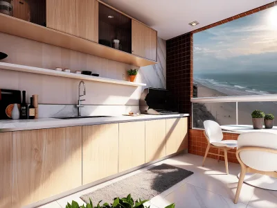 Apartamento em Praia Grande | 2 Dorm c/ Suíte | Entrada R$ 116,7 mil | Imperador