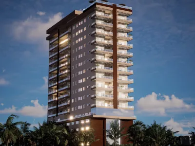 Apartamento em Praia Grande | 2 Dorm c/ Suíte | Entrada R$ 116,7 mil | Imperador