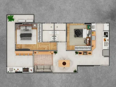 Apartamento em Praia Grande | 1 Dorm | Entrada R$ 50,5 mil | Solemar