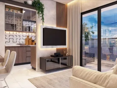 Apartamento em Praia Grande | 2 Dorm c/ Suíte | Entrada R$ 98,4 mil | Tupi