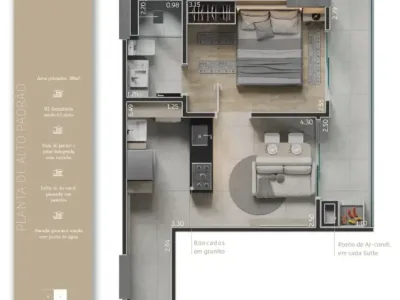 Apartamento em Praia Grande | 1 Dorm c/ Suíte | Entrada R$ 186,2 mil | Vilamar