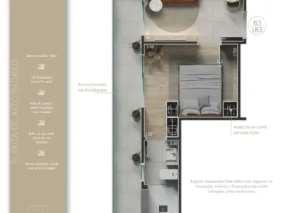 Apartamento em Praia Grande | 1 Dorm c/ Suíte | Entrada R$ 186,2 mil | Vilamar
