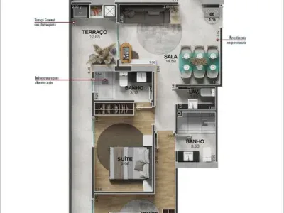 Apartamento em Praia Grande | 2 Dorm c/ Suíte | Entrada R$ 228 mil | Vilamar