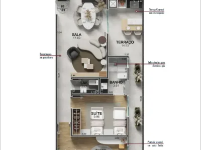 Apartamento em Praia Grande | 2 Dorm c/ Suíte | Entrada R$ 228 mil | Vilamar