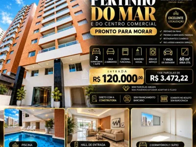🔥🏡 PRONTO PARA MORAR | 2 DORMITÓRIOS | R$ 120 MIL DE ENTRADA | LAZER COMPLETO | PERTINHO DA PRAIA🌊✨