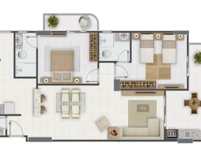 Entrada R$ 150.000,00 | Pronto para morar | 2 suítes, varanda gourmet e 2 vagas