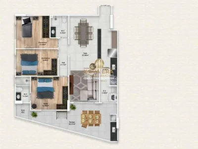 Luxo Frente Mar, R$ 771.473,00 de ENTRADA, 3 dorm, 2 suítes, varanda gourmet