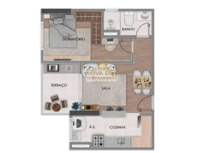 Alto Padrão Pé Na Areia !! Entrada R$ 70 Mil - Apto 1 Dormt C/Varanda Gourmet,