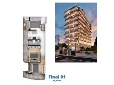 Entrada de R$ 100.693,95 | Próximo da praia | 2 dormitórios | Pronto para morar | Lazer completo | Aceita banco