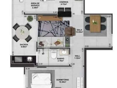 BOQUEIRÃO | 1 DORMITÓRIO | ACABAMENTO PORCELANATO| DE 430 MIL POR 380 MIL | LAZER  | 1 VAGA 🌊