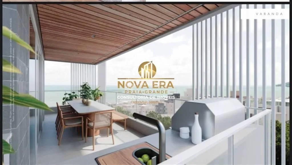 Apartamento 3 dormitórios no Boqueirão, Praia Grande