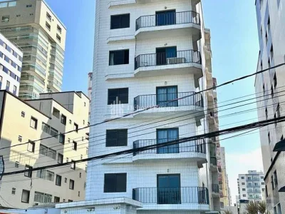 PRÉDIO FRENTE MAR COM VISTA MAR 345MIL 2DORM,1VAGA,LAZER,ACEITA BANCO