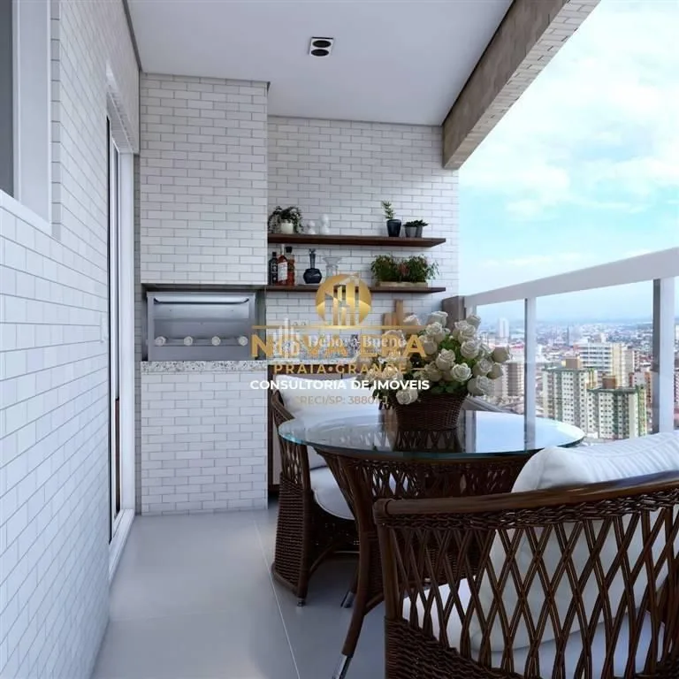 Apartamento 1 dormitório na Guilhermina, Praia Grande