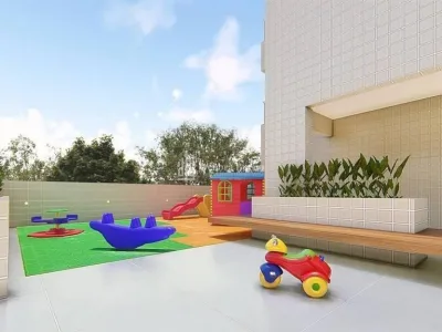 🌊 PÉ NA AREIA EM VILA CAIÇARA | 2 DORMITÓRIOS + SUÍTE | LAZER DE CLUBE | R$ 590 MIL