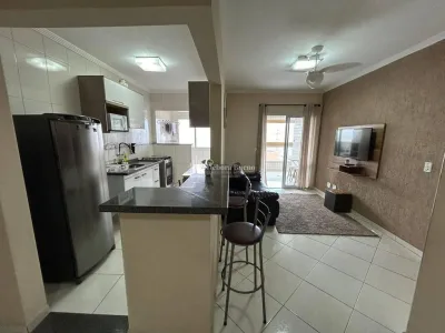 VISTA MAR COM CHURRASQUEIRA A CARVAO !! 2 DORMITORIOS 1 SUITE LAZER COMPLETO !!!