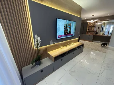 LUXO NO CANTO DO FORTE | 3 dorm, 2 suítes, sacada gourmet, planejados, 2 vagas