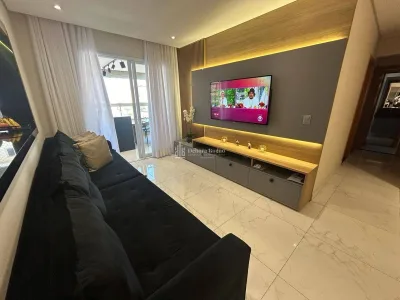LUXO NO CANTO DO FORTE | 3 dorm, 2 suítes, sacada gourmet, planejados, 2 vagas