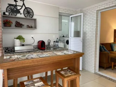 Apto Guilhermina 2 dorm, 1 suíte, Lazer completo, 2 Vagas Demarcadas.
