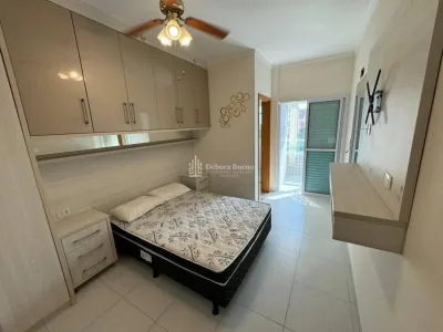 APTO MOBILIADO | PRAIA GRANDE | 2 suítes, área gourmet, R$ 730 mil, ac banco